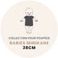 Babies - Ensemble body shorty et bonnet en jersey bleu navy