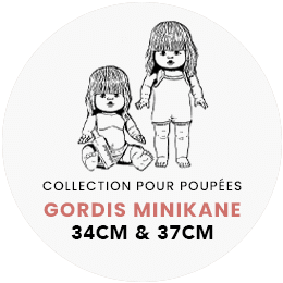 Babies & Gordis - Tour de cou gris pour poupée