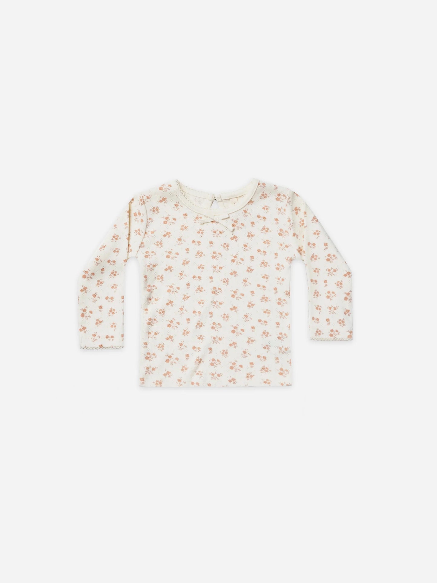 teeshirt manches longues pointelle quincy mae AH22 blush floral