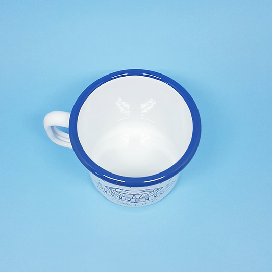 Tasse émaillée « Poulette For Life »
