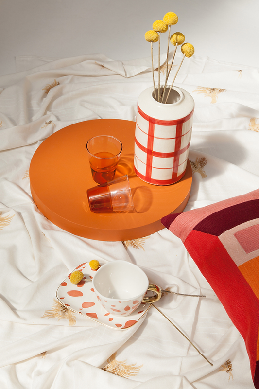 4 Verres ambre