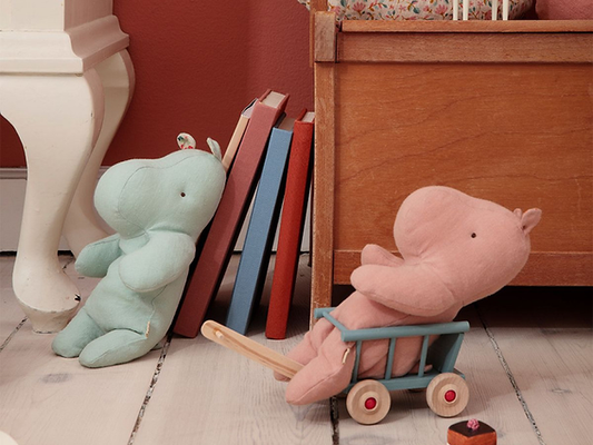 Safari friends, Small hippo light mint