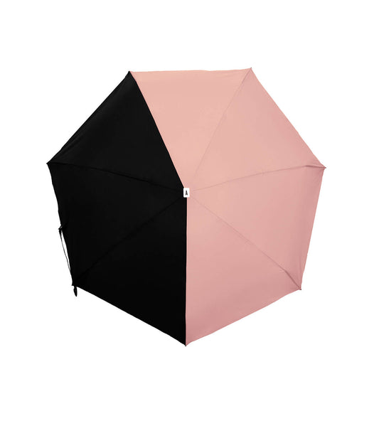 Mini parapluie bicolore Rose Corail / Noir - Edith