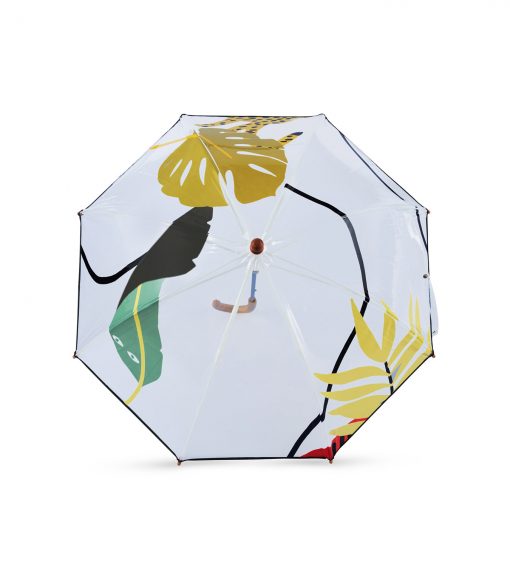 Parapluie enfant transparent, cloche motifs jungle – AREVIK