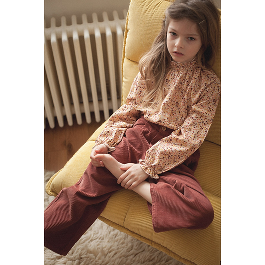 Pantalon Gaby velours tomette