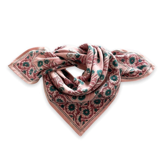 Small foulard Manika "Bouton d'Or" Fraisier